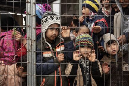 Refugee children in an article about the provision of financial assistance to asylum seekers.